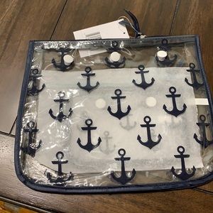 2 piece Bogg Bag insert- blue anchor